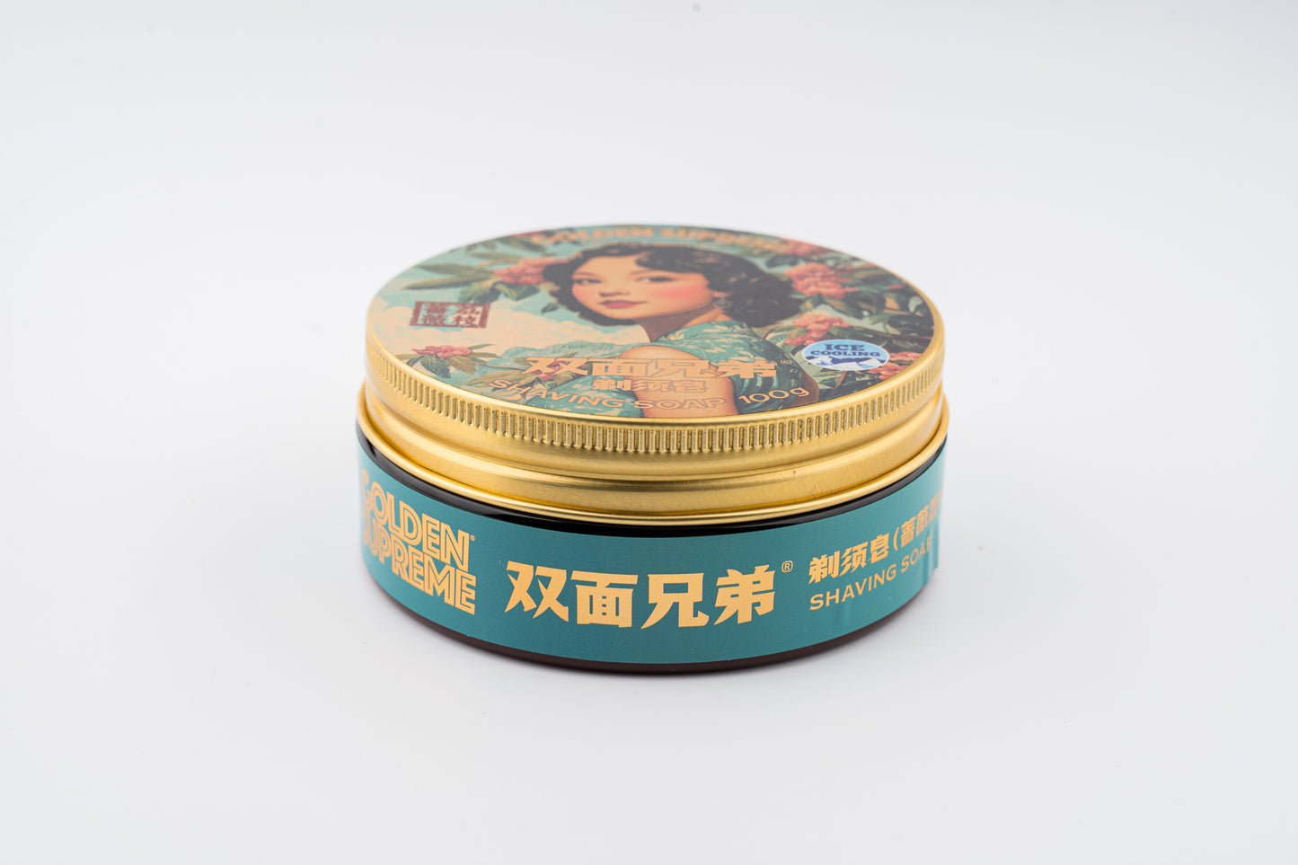 TWOFACE BROTHERS GOLDEN SUPREME - SHAVING SOAP - 蔷薇荔枝 (100g/3.5OZ)