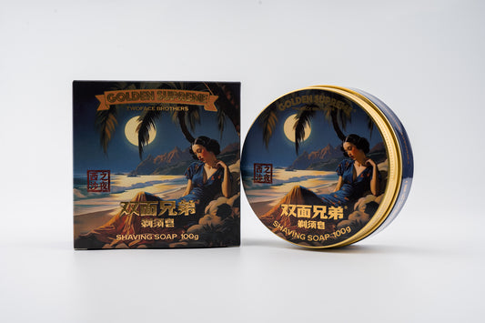 TWOFACE BROTHERS GOLDEN SUPREME - SHAVING SOAP - 西沙之夜 (100g/3.5OZ)
