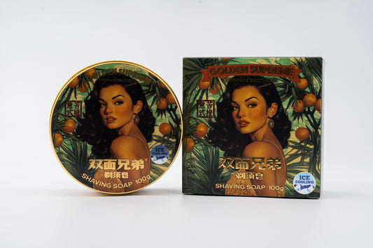 TWOFACE BROTHERS GOLDEN SUPREME - SHAVING SOAP - 意式苦橙 (100g/3.5OZ)