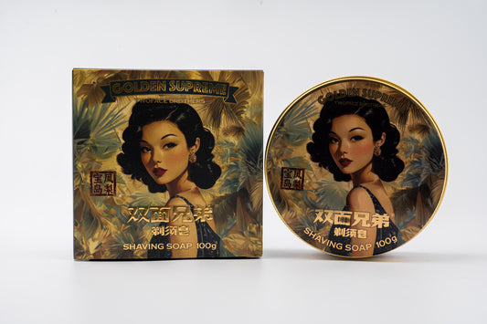 TWOFACE BROTHERS GOLDEN SUPREME - SHAVING SOAP - 宝岛凤梨 (100g/3.5OZ)