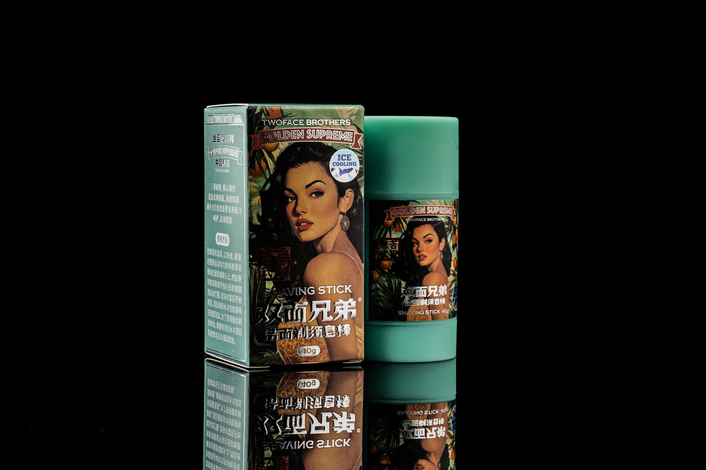 TWOFACE BROTHERS GOLDEN SUPREME - SHAVING STICK - 意式苦橙 (40g/1.5OZ)