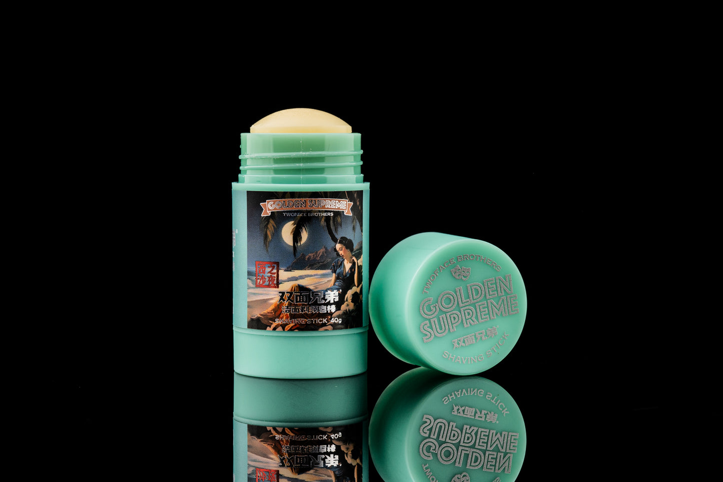 TWOFACE BROTHERS GOLDEN SUPREME - SHAVING STICK - 西沙之夜 (40g/1.5OZ)