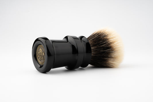 Ding-1 - Classic Black shaving brush handle