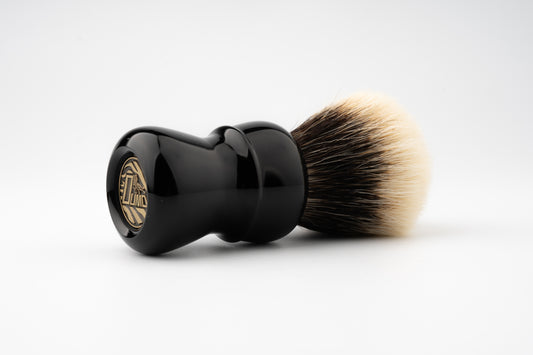 Compass -Classic Black shaving brush handle