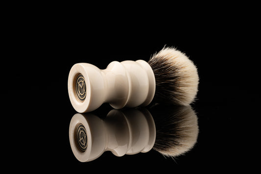 Pandora - Ivory White shaving brush handle