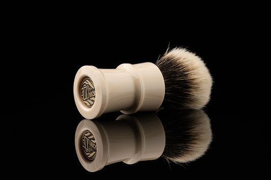 Fortress - Ivory White shaving brush handle