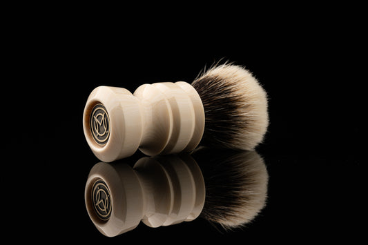 New Chubby - Ivory White shaving brush handle