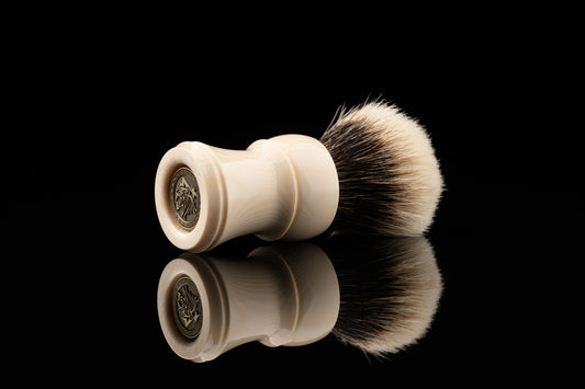 Climber - Ivory White shaving brush handle