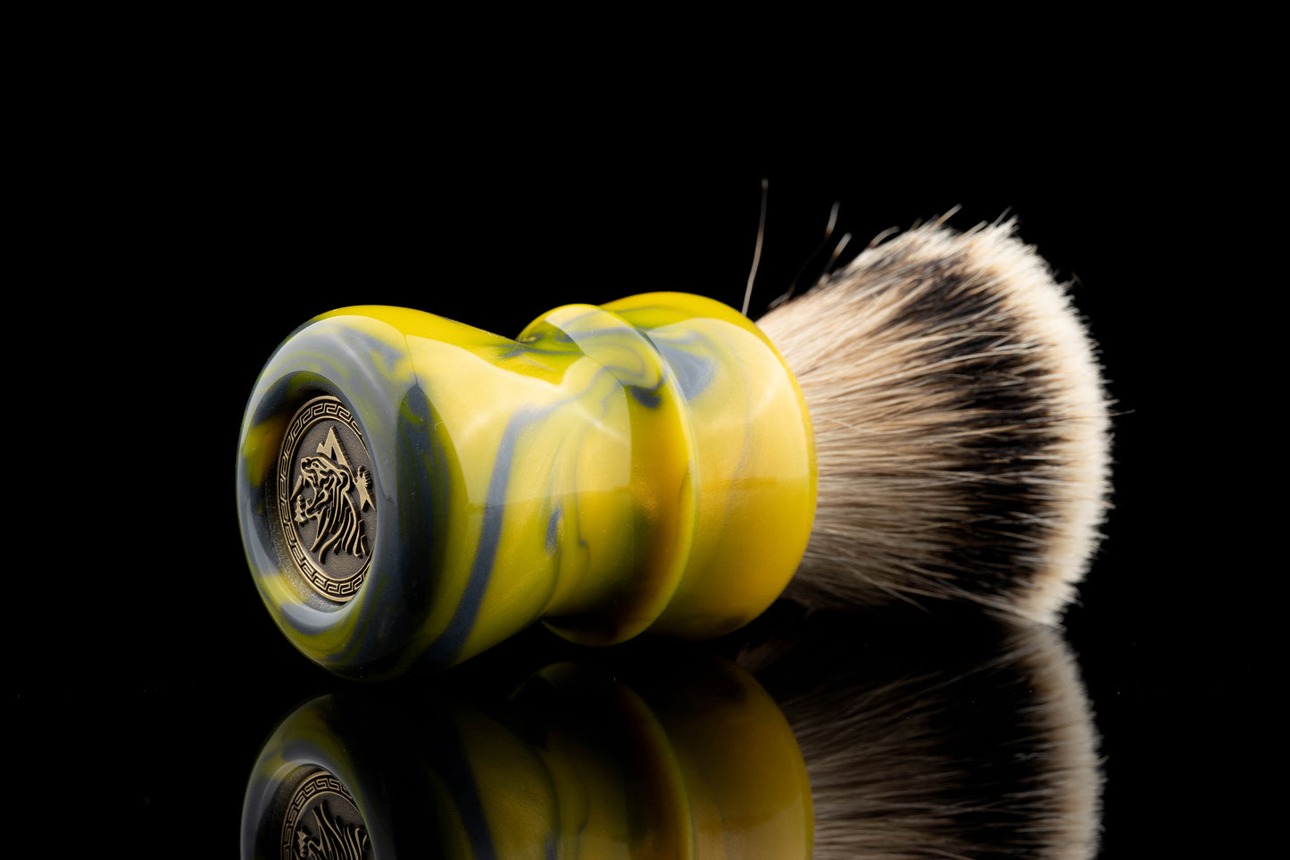 Compass - Cyberpunk shaving brush handle