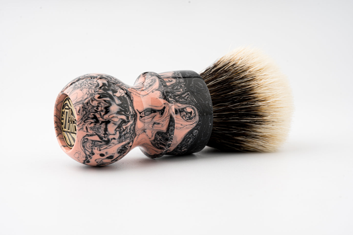 Destiny- Pink Swirl shaving brush handle