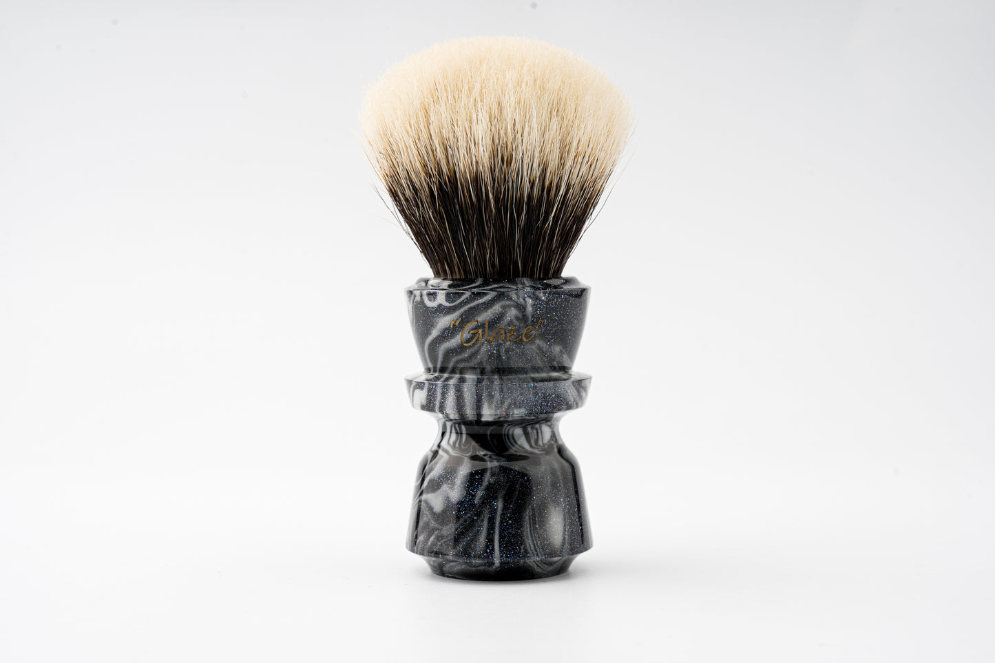 Glaze - OUMO X ARNO- Shark-2 - Brindle shaving brush handle