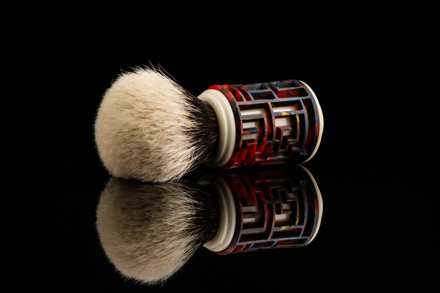 Lattice-Labyrinth Master shaving brush handle #5