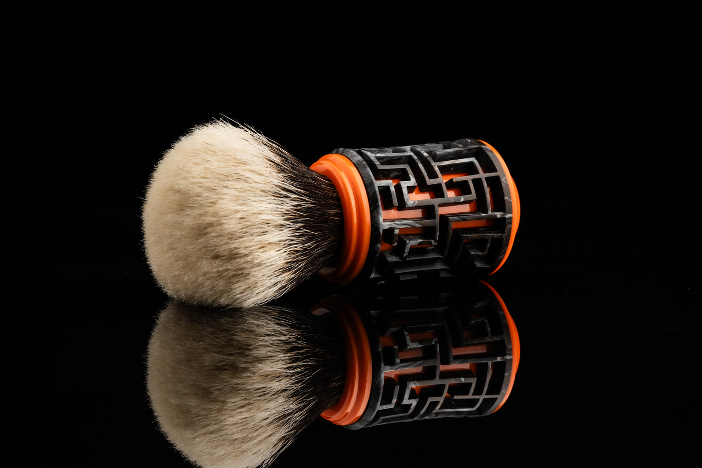 Lattice-Labyrinth Master shaving brush handle #11