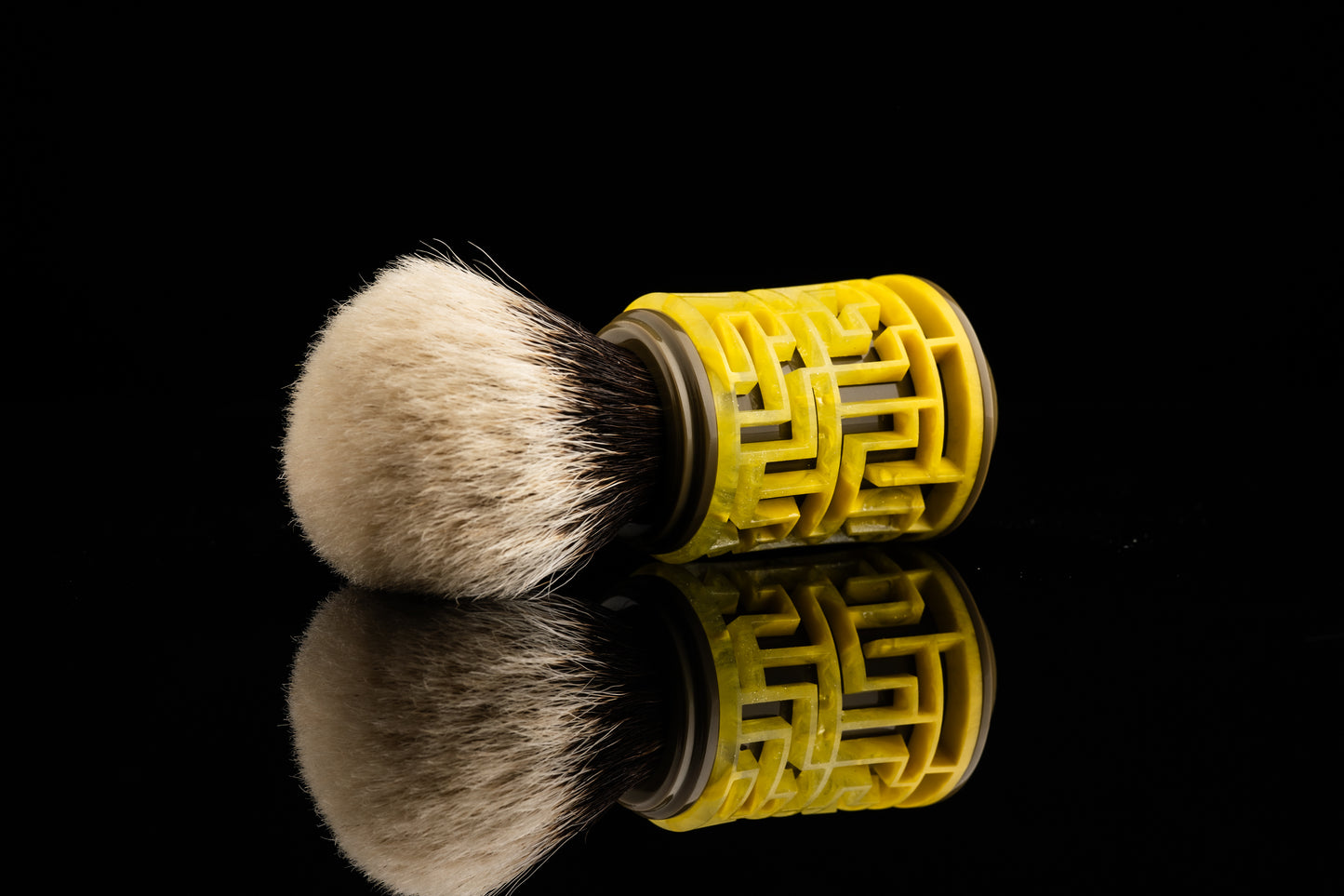 Lattice-Labyrinth Master shaving brush handle #18
