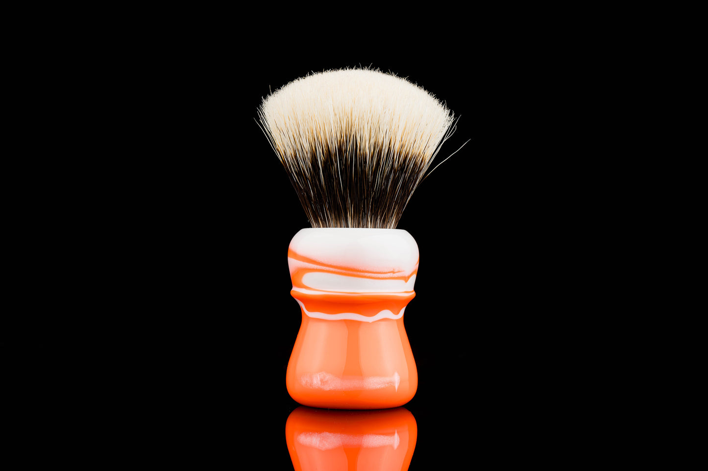 Compass(Mini) - Orange flower shaving brush handle
