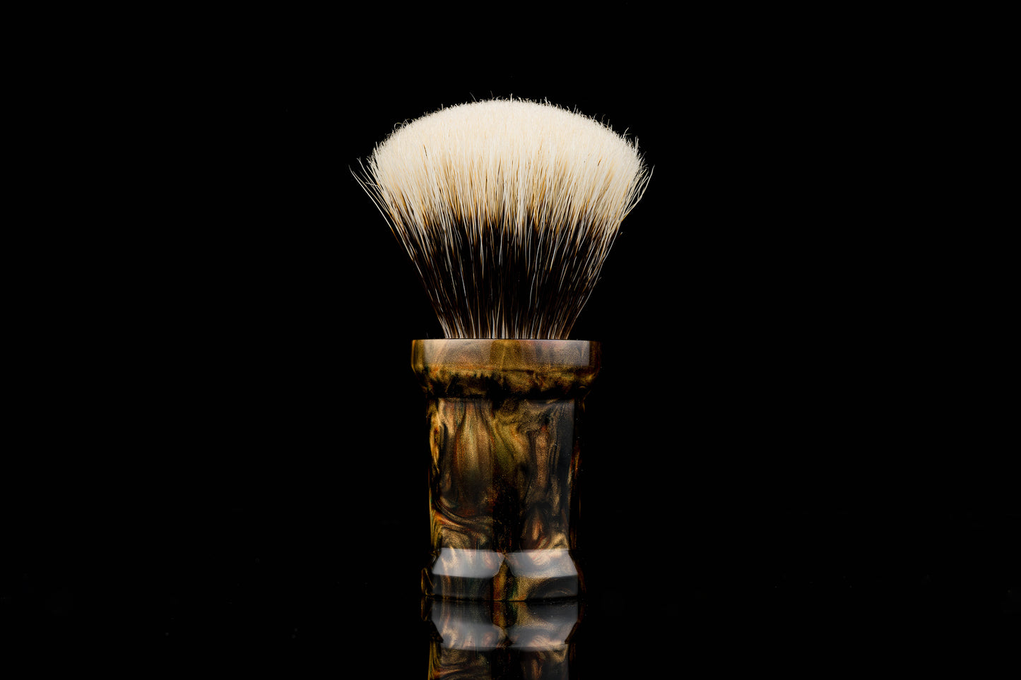国士无双- Orange starlight shaving brush handle