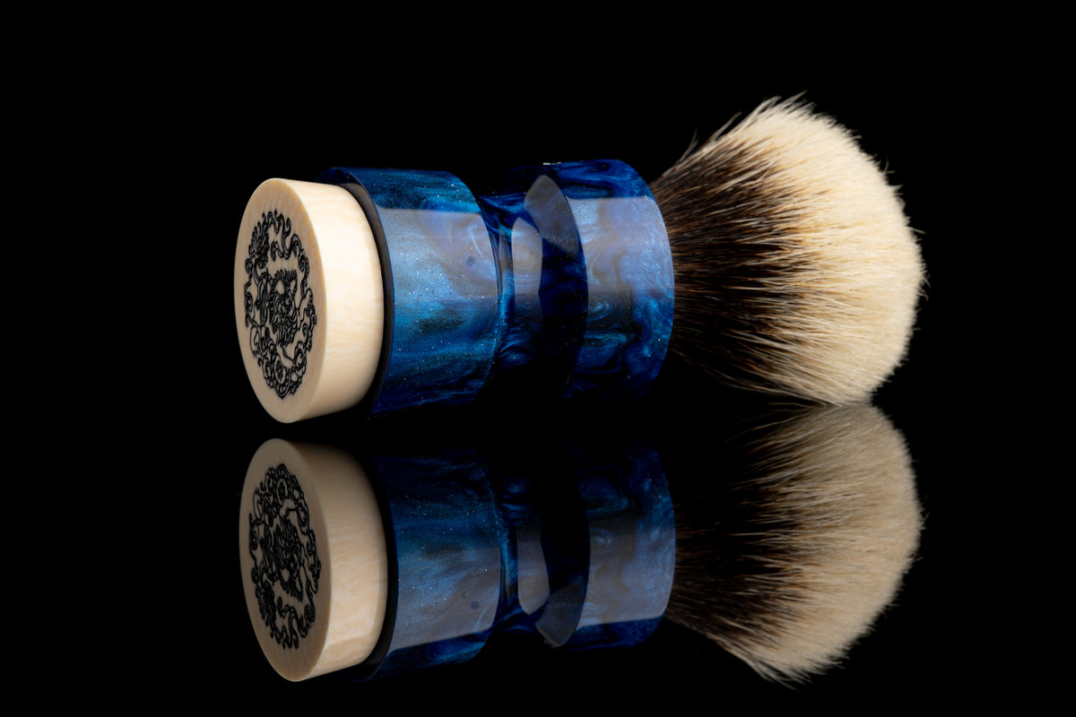Ming - Exceed-壹 -‘Azure’ shaving brush handle