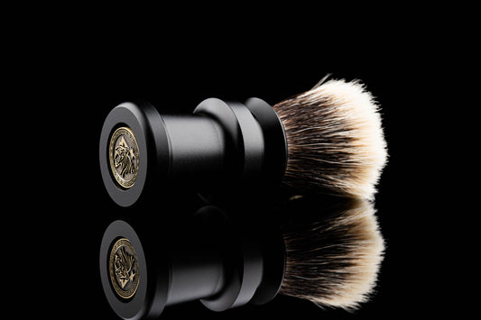 Metal Ding - Black General shaving brush handle