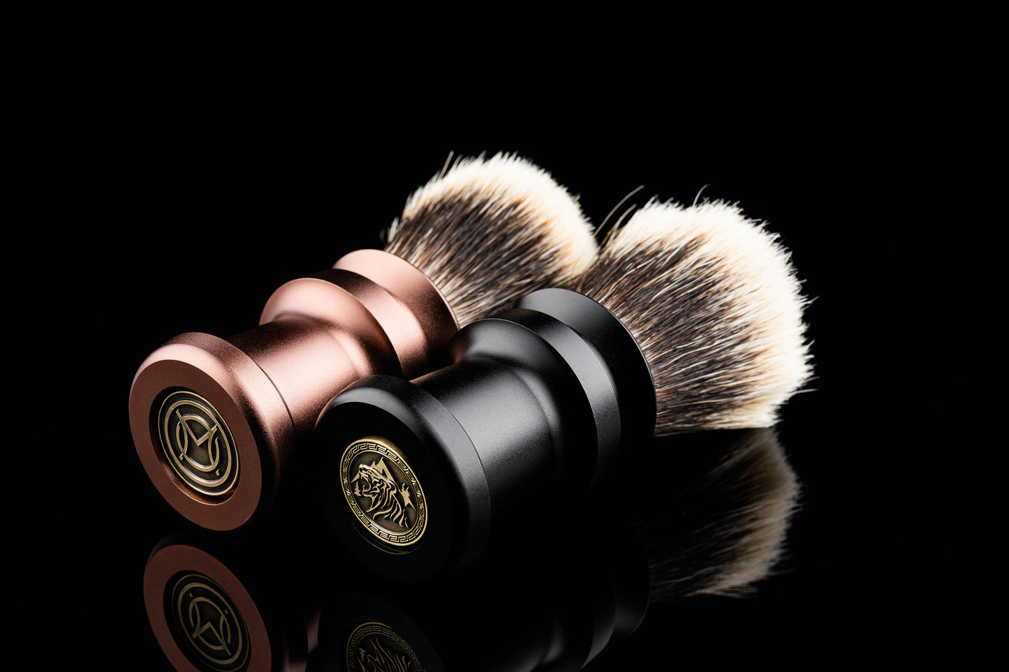 Metal Ding - Black General shaving brush handle