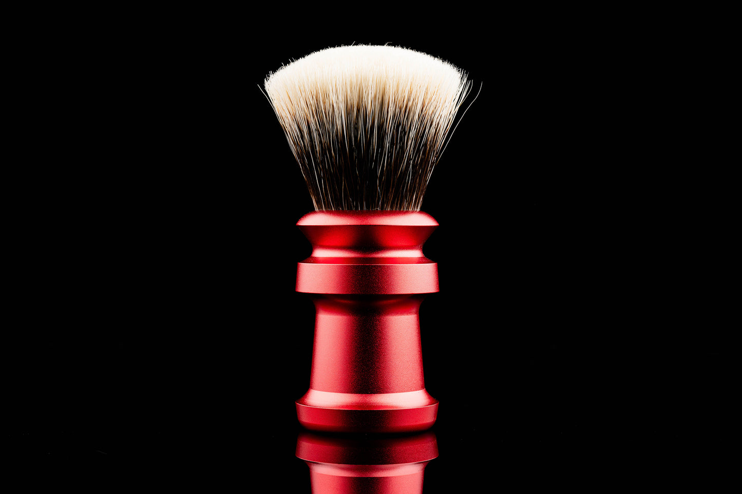 Metal Ding - Chinese Red shaving brush handle
