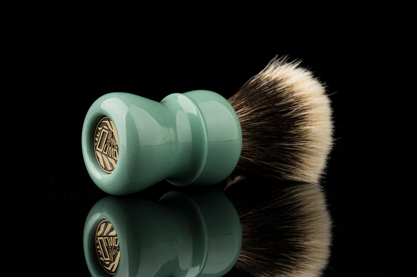 Compass - ‘Green Onion’ shaving brush handle
