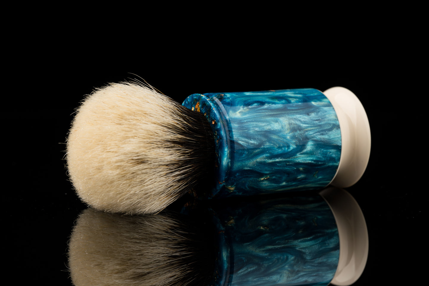 Exceed-6 Classic Edition - ‘Blue Ocean’ shaving brush handle
