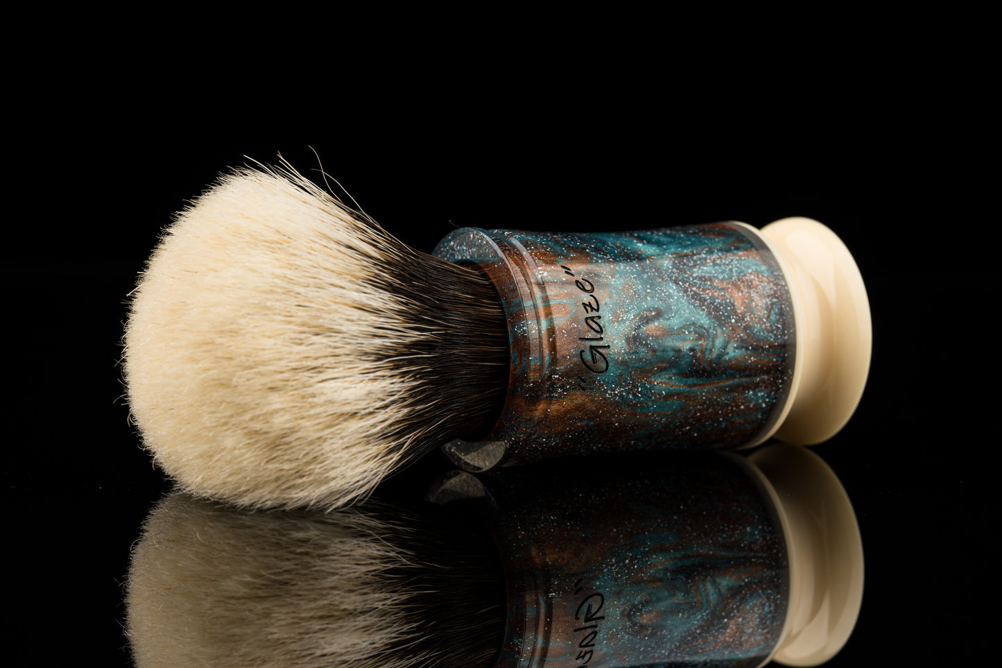 Exceed-6 Evolution - Glaze ‘Swirl’ shaving brush handle