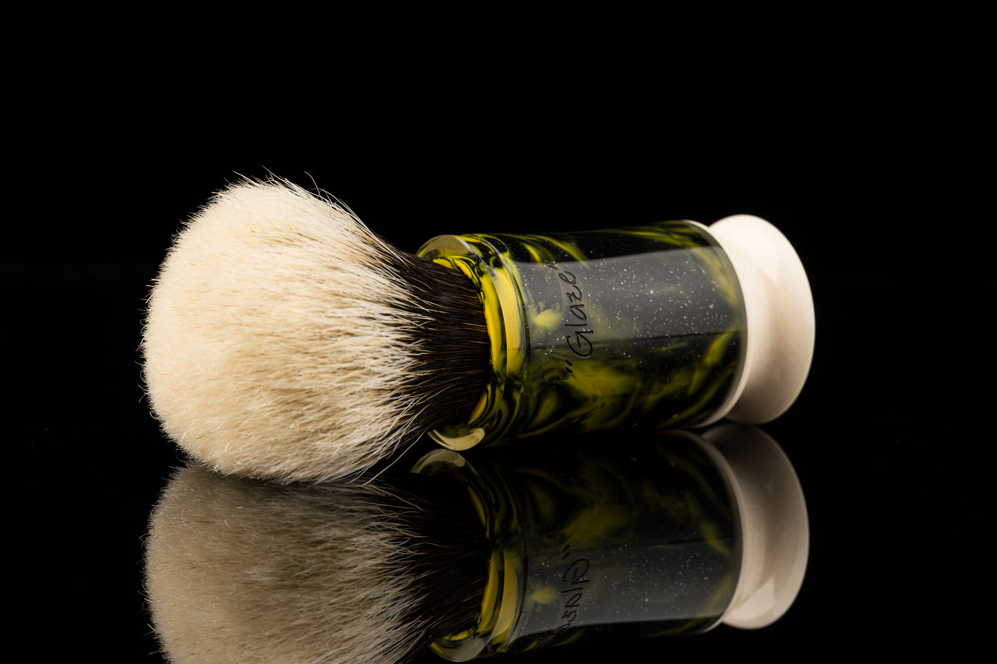 Exceed-6 Evolution - Glaze ‘Green Aurora’ shaving brush handle