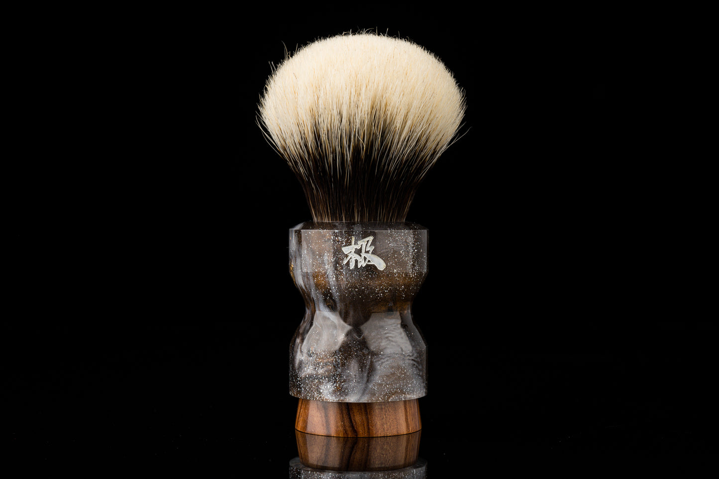 Exceed-1 - Glaze ‘Smoke’ shaving brush handle