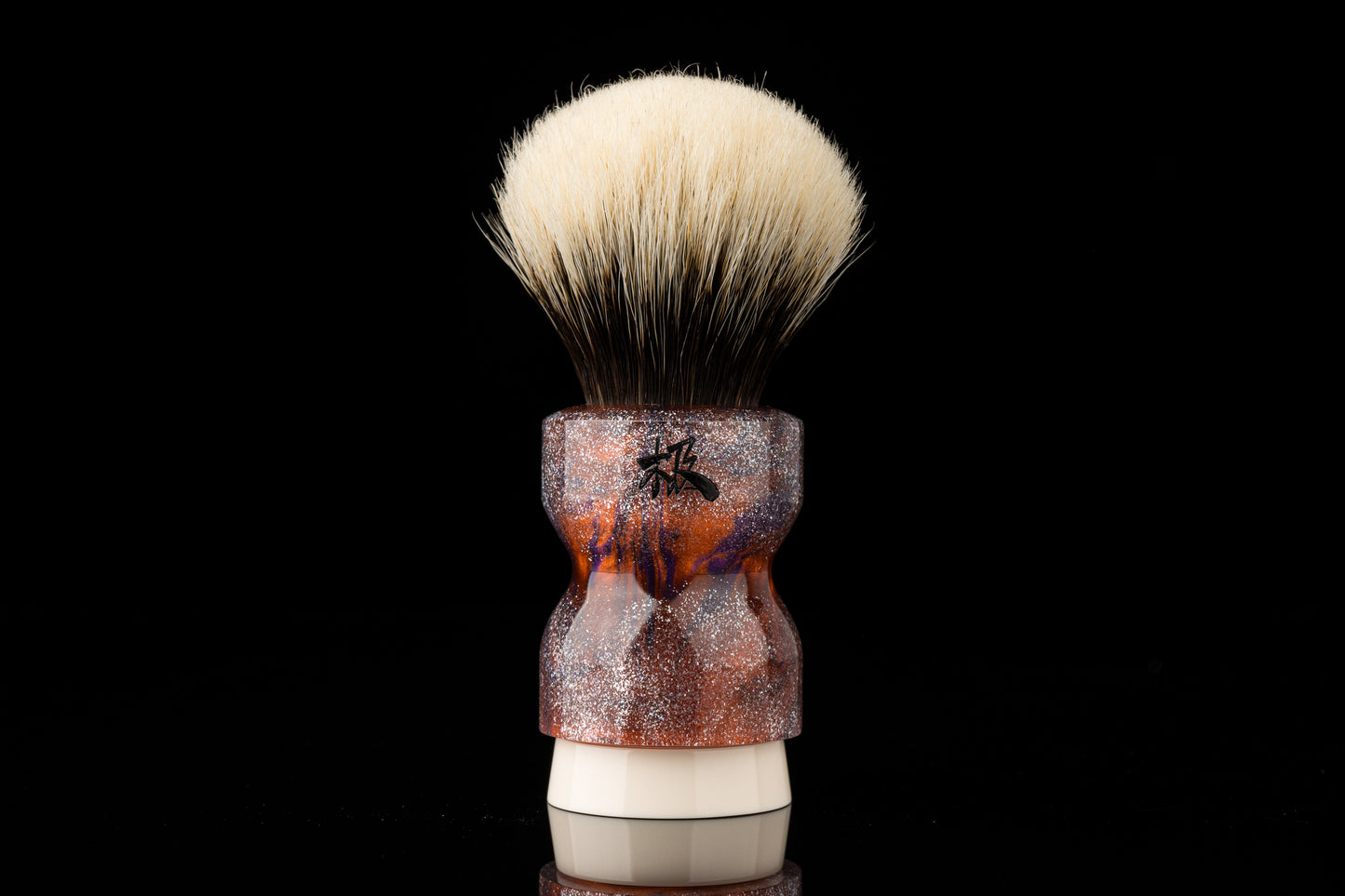 Exceed-1 - Glaze ‘Blue Flame’ shaving brush handle