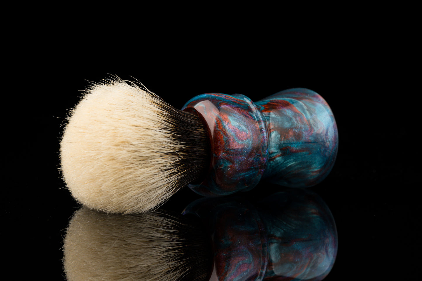 Compass - Glaze - ‘Ocean Currents’ shaving brush handle