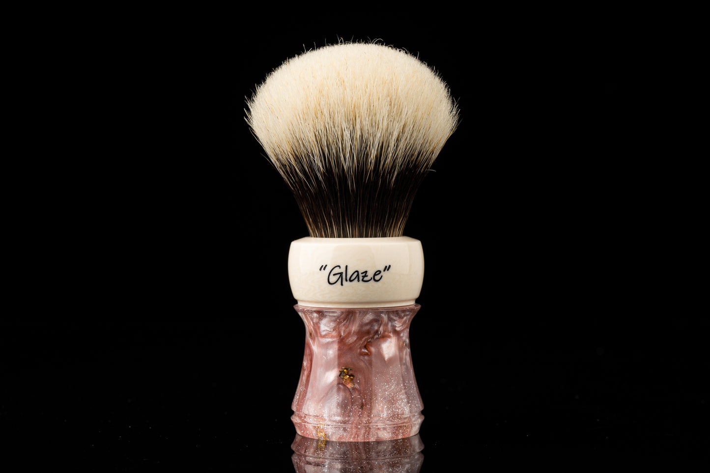 Climber - Glaze -‘Pink Ocean’ shaving brush handle