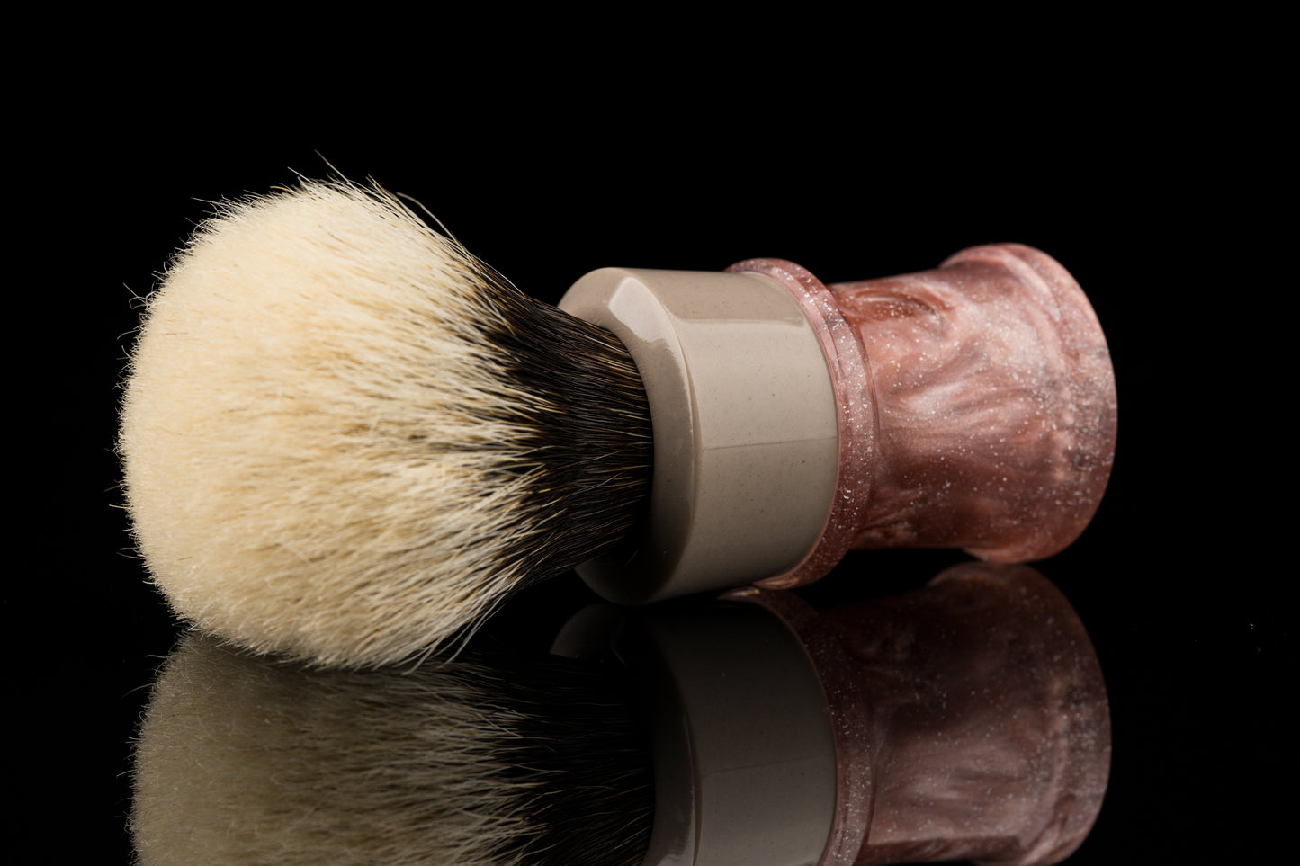 Fortress - Glaze - ‘Pink Nebula’ shaving brush handle