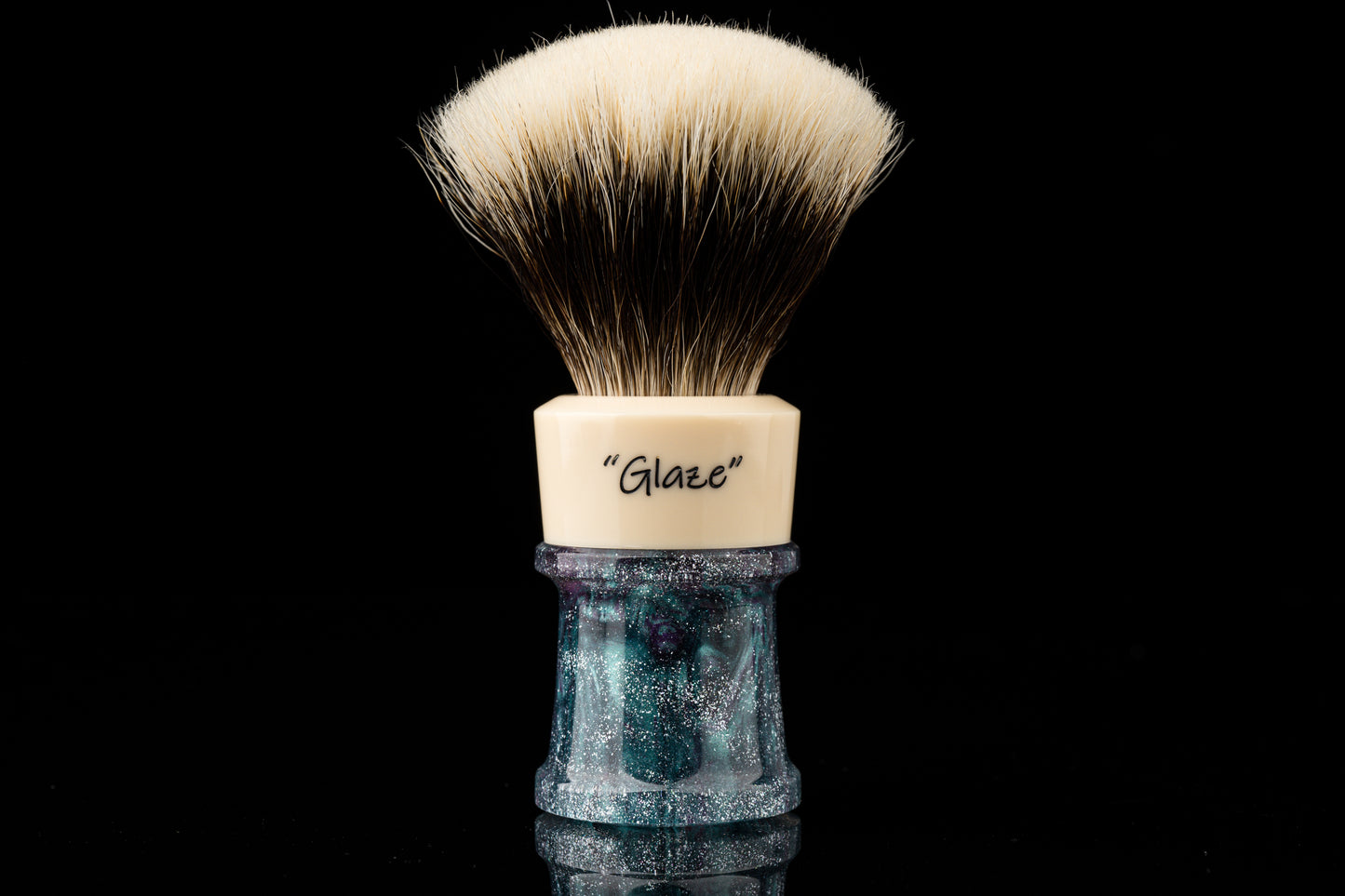 Fortress - Glaze - ‘Stars’ shaving brush handle