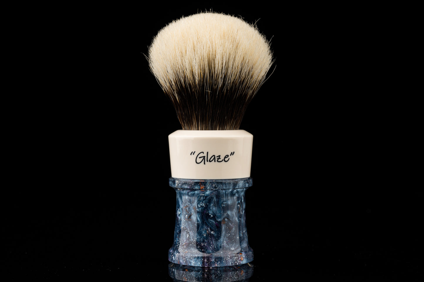 Fortress - Glaze - ‘Waves’ shaving brush handle