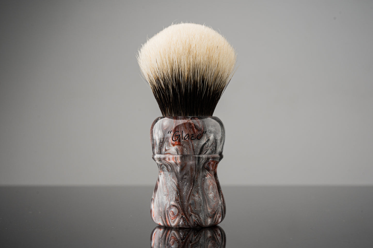 Compass - Glaze - ‘Jupiter's surface’ shaving brush handle