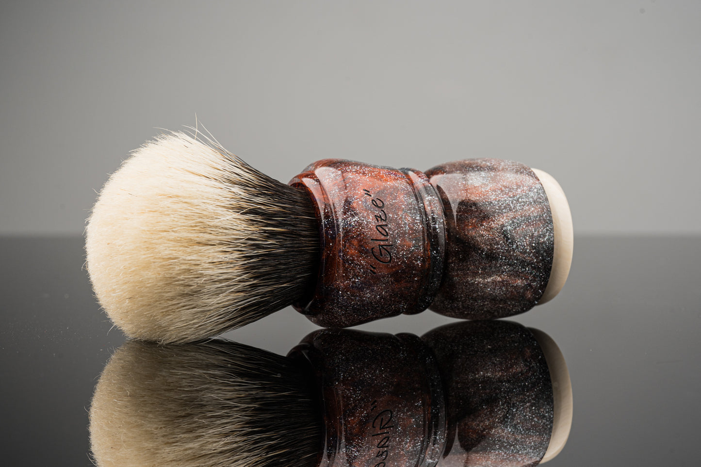 Exceed-5- Glaze ‘Sunset‘ shaving brush handle