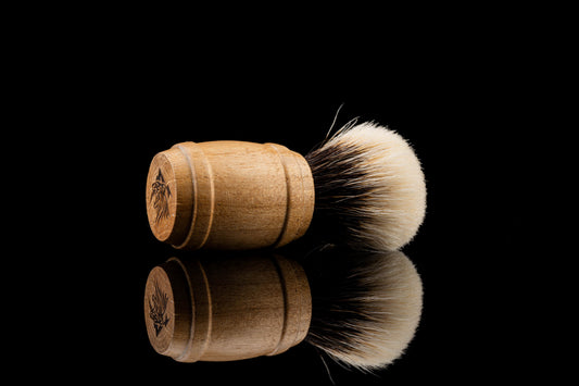 Elm - barrel shaving brush handle