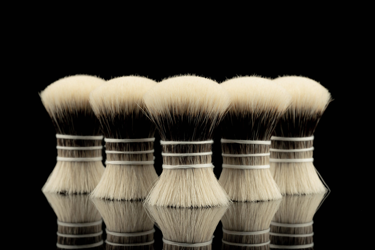 Manchuria M-6 finest two band badger handtied knot