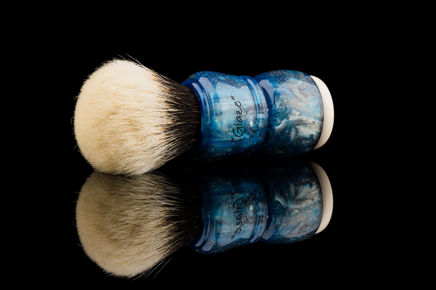 Exceed-5- Glaze ‘Ocean Nebula‘ shaving brush handle