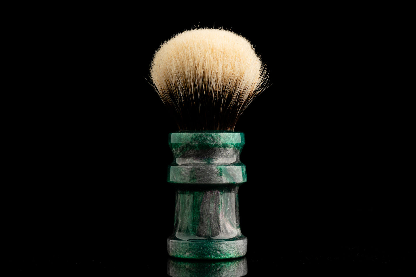 Ding - ‘Green Peacock’ shaving brush handle