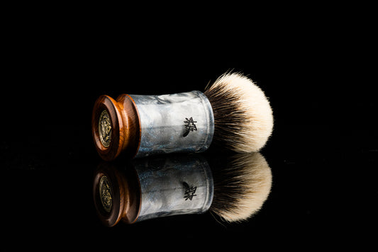 Exceed-6 Evolution - Glaze ‘White mist’  shaving brush handle