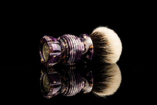 Classic Honeycomb - ‘Violet‘ shaving brush handle