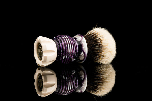 Classic Honeycomb - ‘紫气东来‘ shaving brush handle