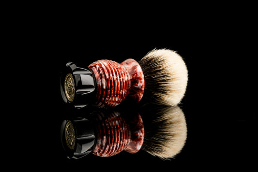 Classic Honeycomb - ‘Sunset Glow‘ shaving brush handle