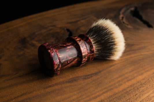 Ding - ‘Crimson’ shaving brush handle