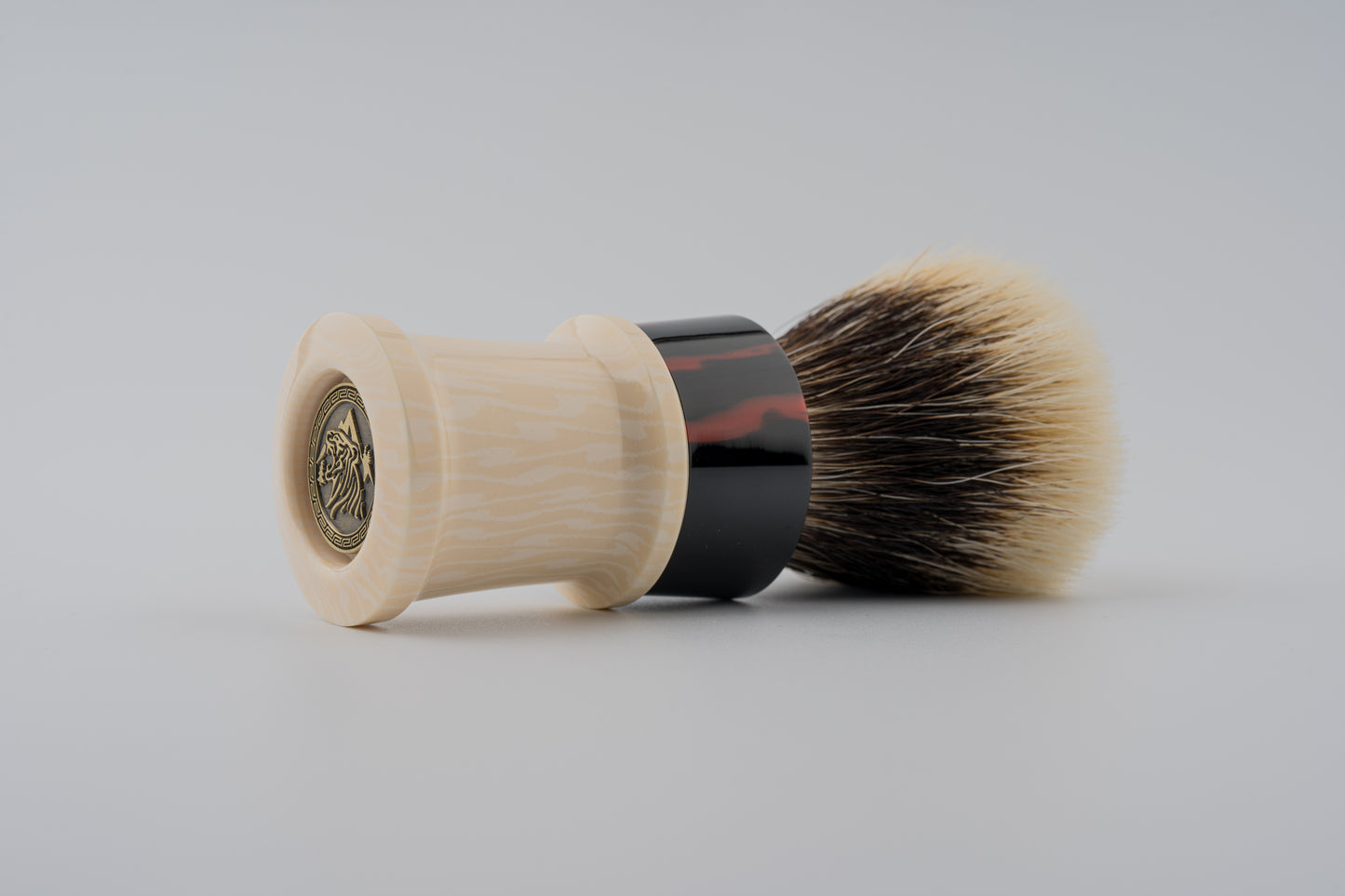 Fortress - 'Inky Ruby' Resin Hybrid shaving brush handle