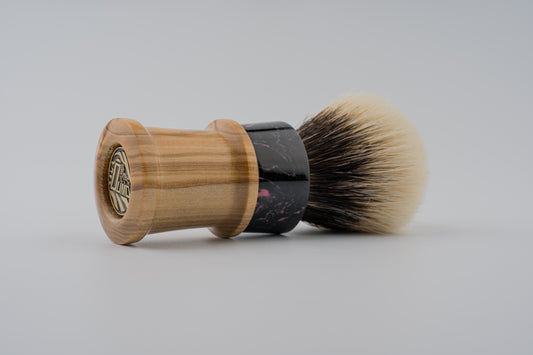 Fortress - ‘Ink Mark’ Olive Hybrid shaving brush handle