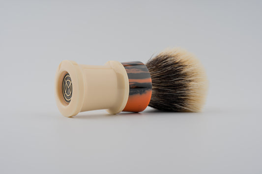 Fortress - 'Ebony Flame' Resin Hybrid shaving brush handle