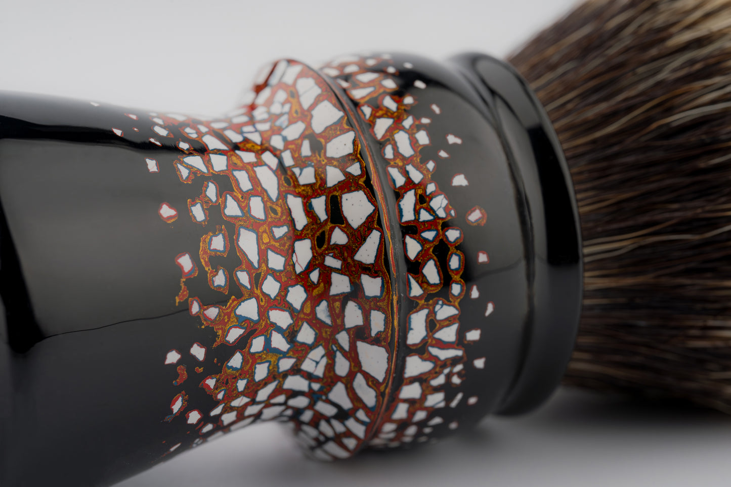 Flagship Limited Edition - Chinese Lacquer -Exceed-2 - ‘盘古破天’ -shaving brush handle